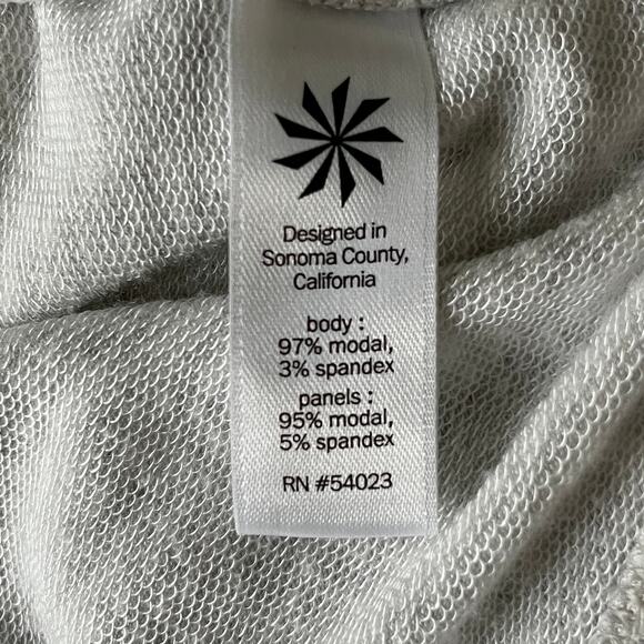 Athleta Studio Wrap Open Front Cardigan Sweater - Size XS - Light Grey Heather - Picture 7 of 8